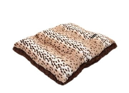 Chocolate Shag Pillow Bed
